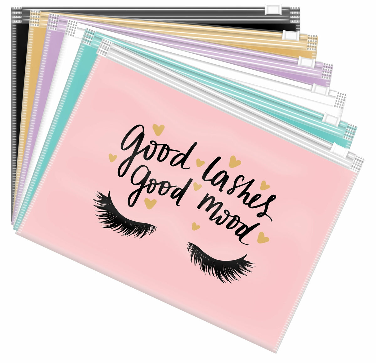 Travel Makeup Bag with Closure – Lash & PMU Organizer – 6x8 Inches