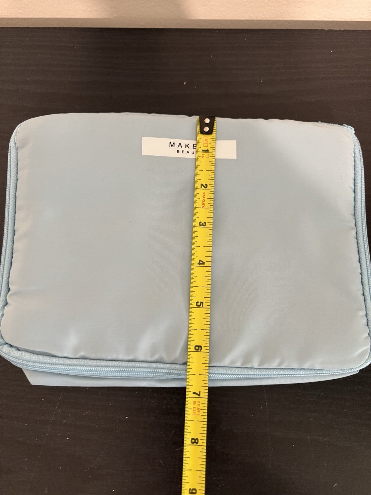 Blue Makeup Cosmetic Bag Travel Pouch 9.5x6.5 Inches Unbranded