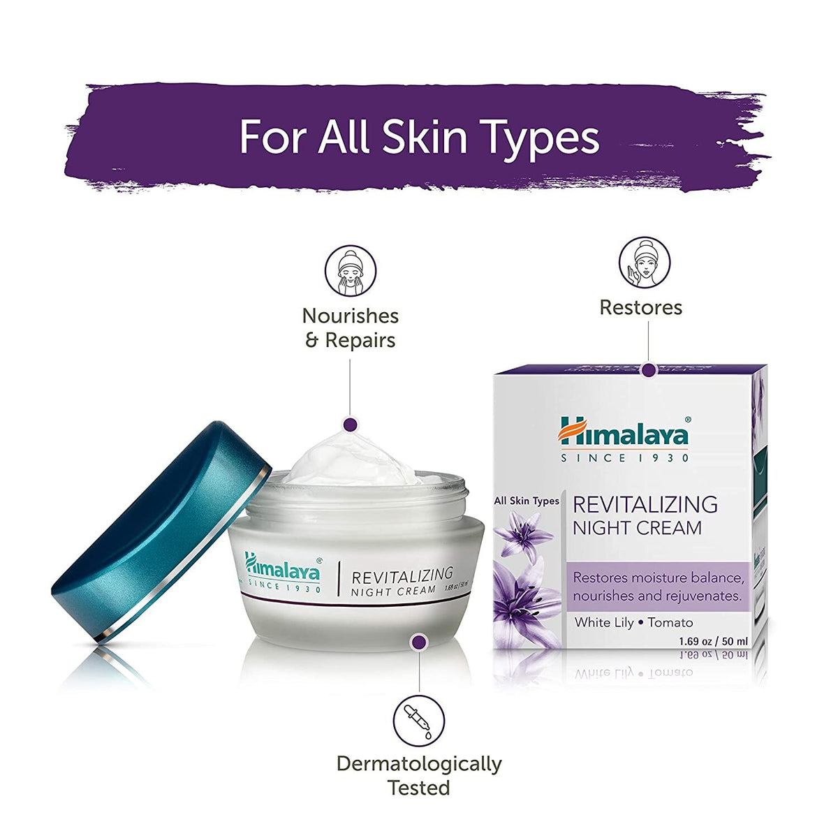 Himalaya Revitalizing Night & Anti-Wrinkle Cream Set - 50g Each