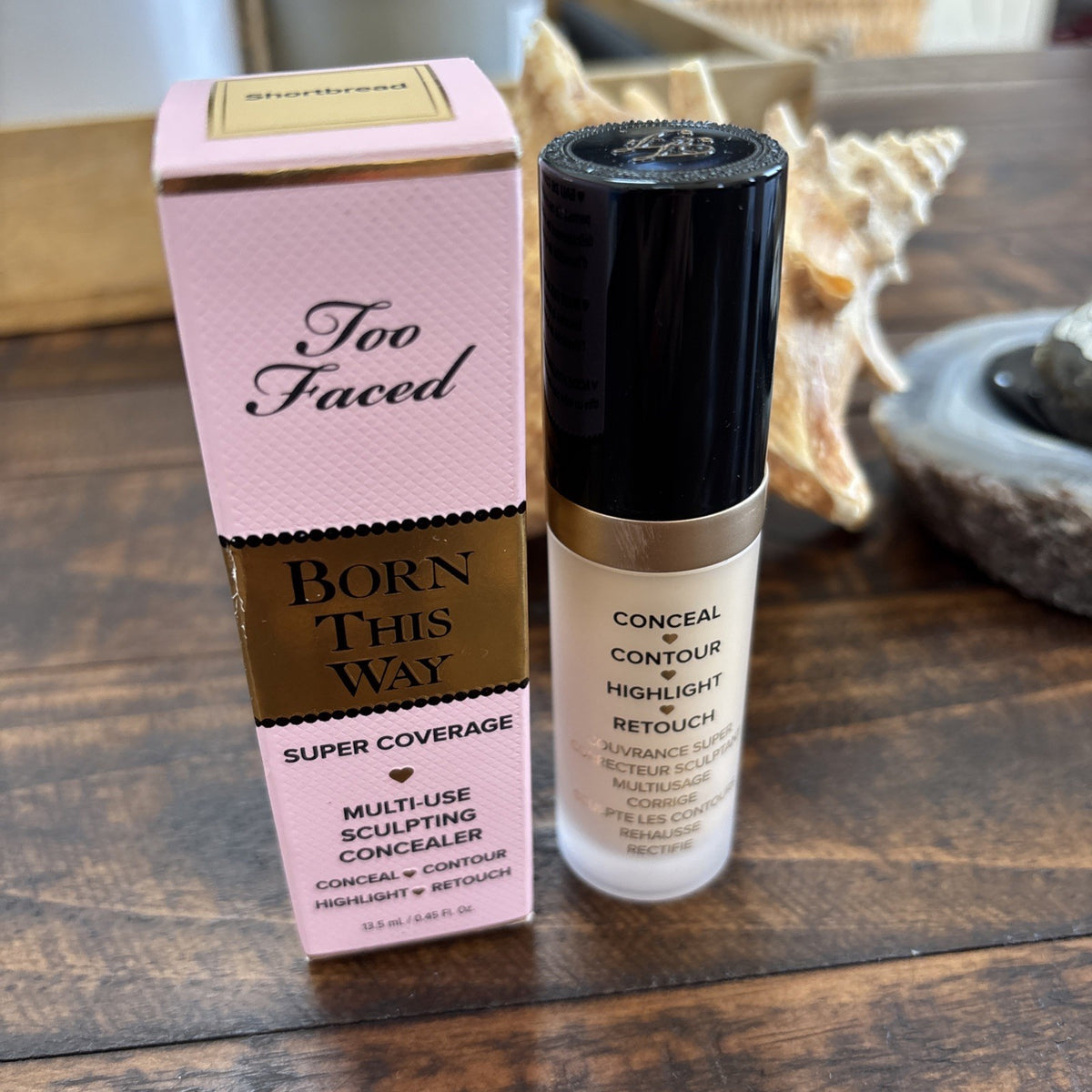 Too Faced Born This Way Super Coverage Concealer Shortbread 0.45 oz