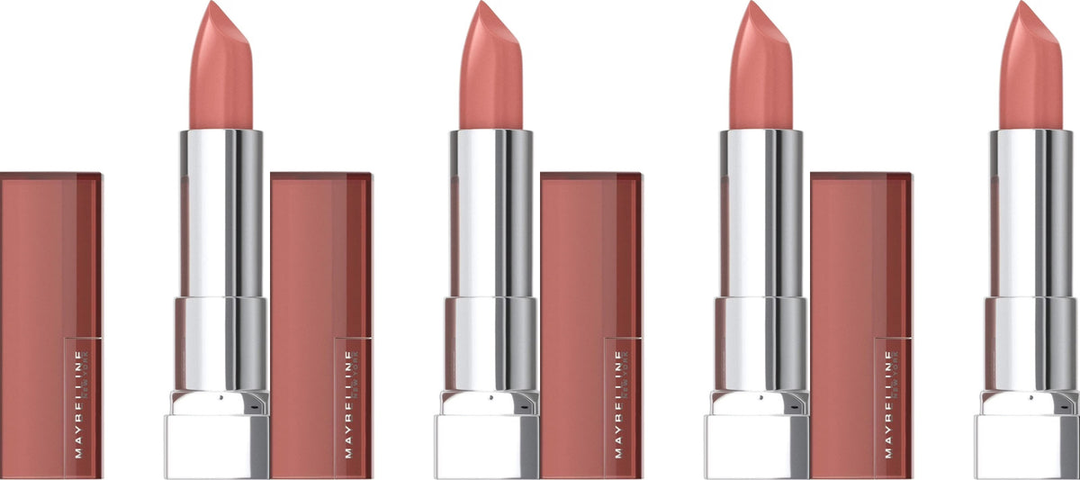 Maybelline Color Sensational Cream Lipstick Set - 177 Bare Reveal 4 Pack
