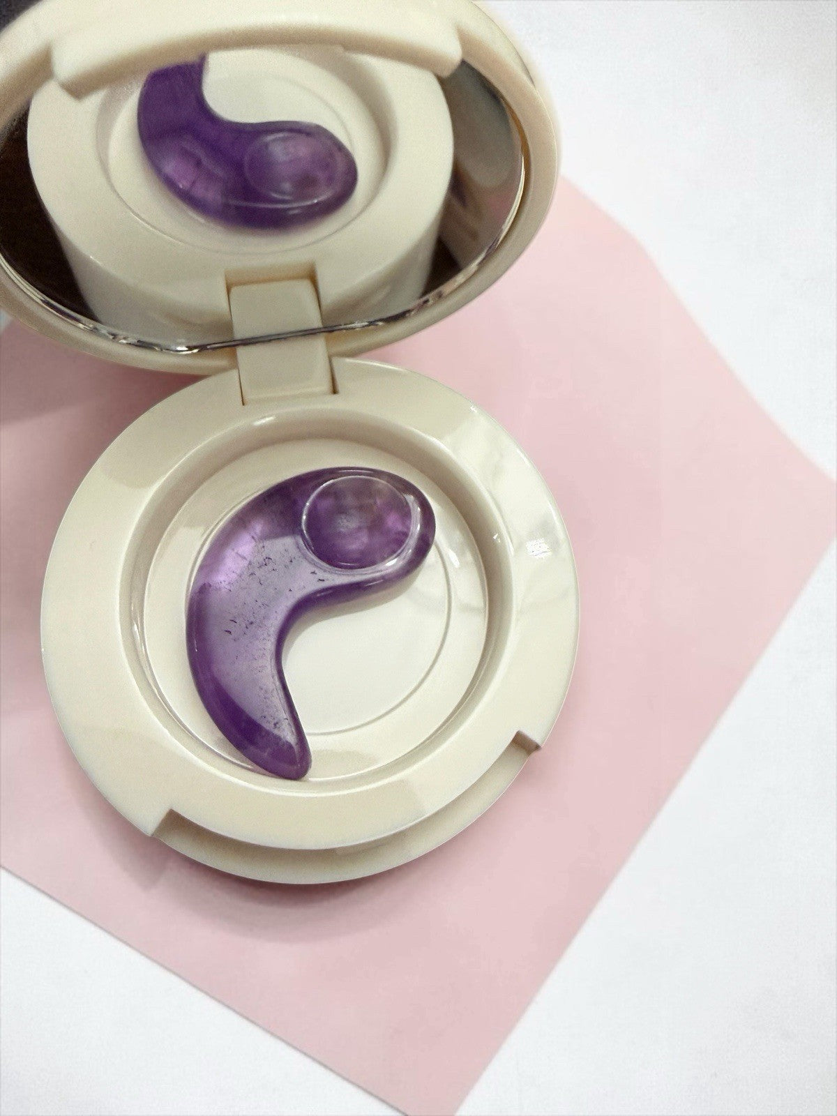 Lip Mask Balm with Gua Sha Amethyst Stone Applicator - Lavender & Chamomile
