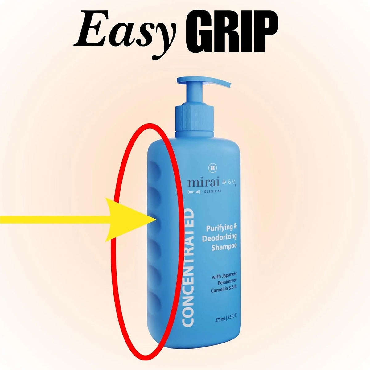 Persimmon Hair Shampoo for Old Person Odor Removal - Sulfate & Paraben-Free