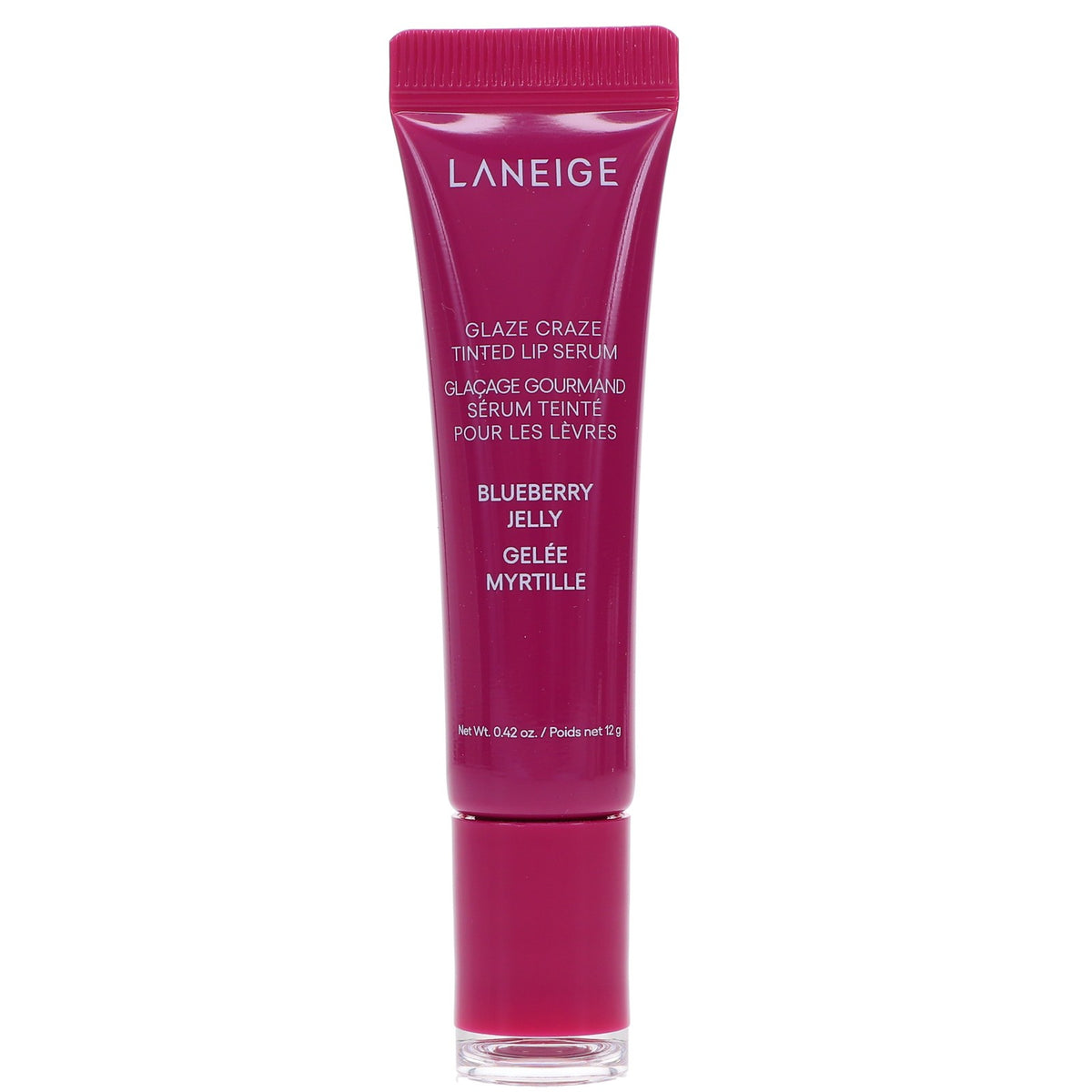Lip Serum with Blueberry Tint - Hydrating Lip Gloss for Juicy Shine