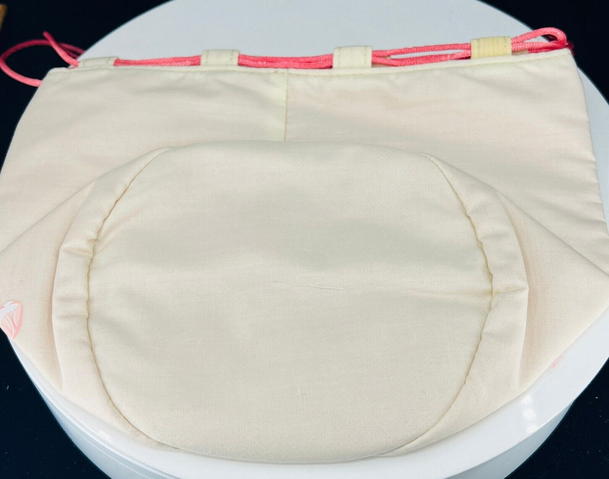 Beige Drawstring Cosmetic Bag - Travel & Makeup Organizer