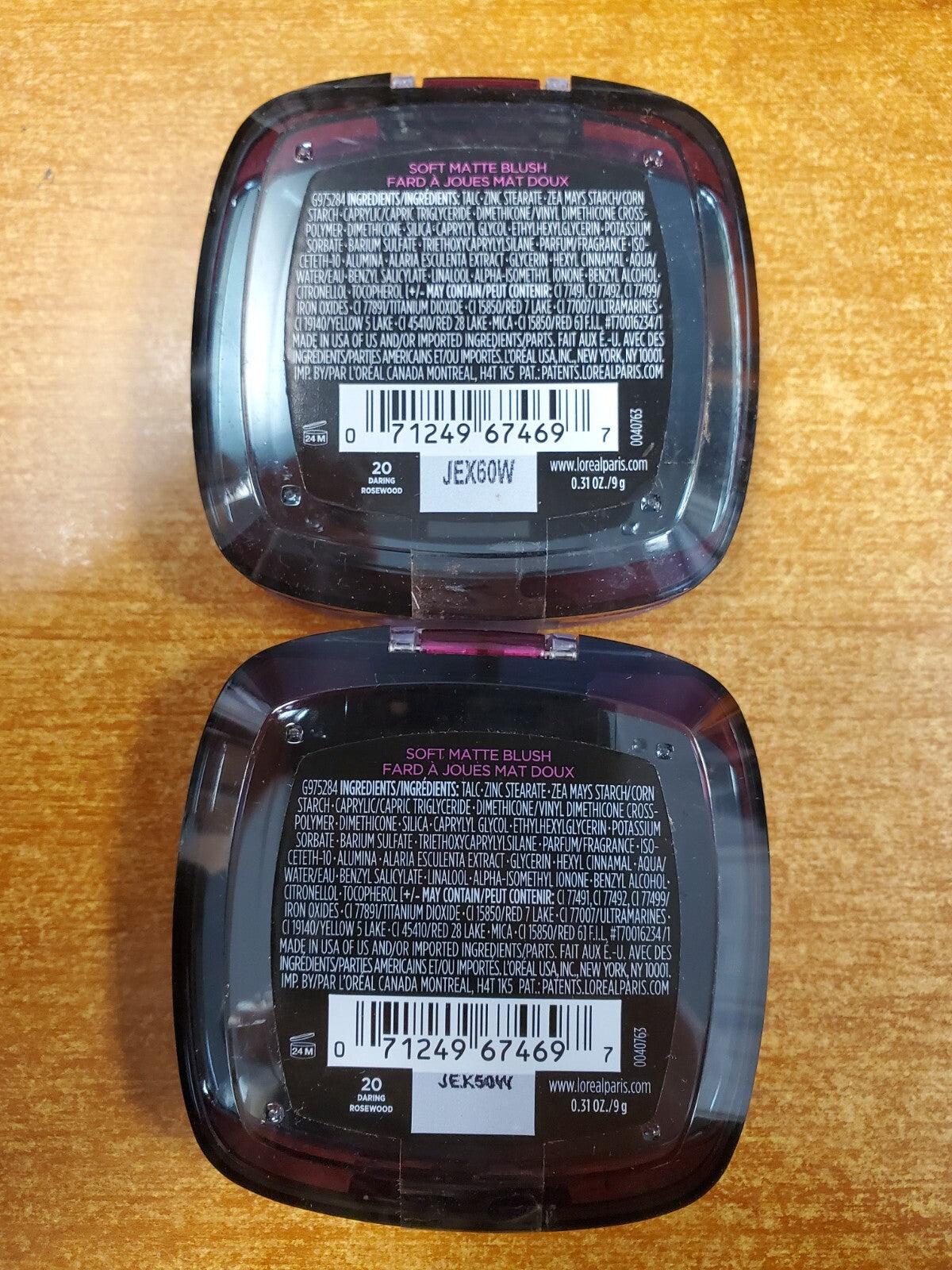 2 Pack Matte Blush Set - Daring Rosewood, Long-Wear Powder Makeup
