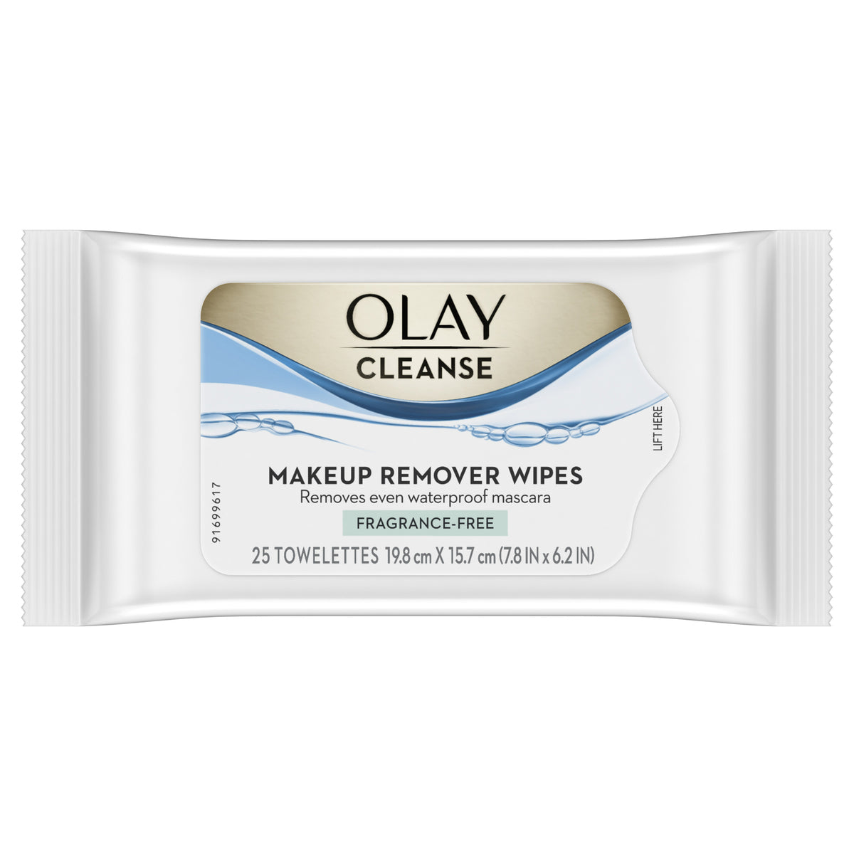 Makeup Remover Wipes Fragrance-Free 25 Count - Gentle Face & Eye Cleanser