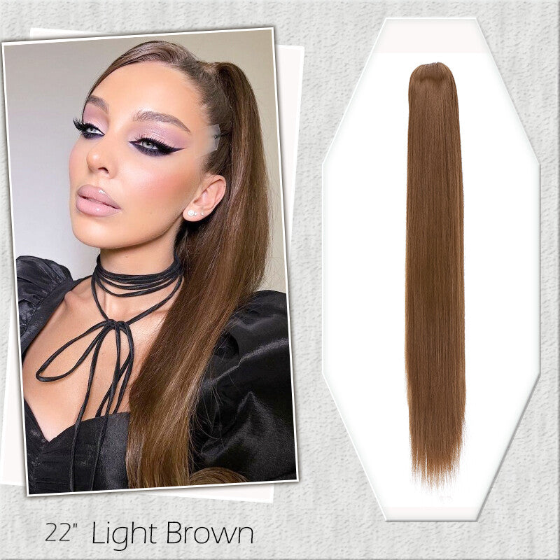 Fake Ponytail Clip-In Hair Extension Thick Natural Look 14 Inches