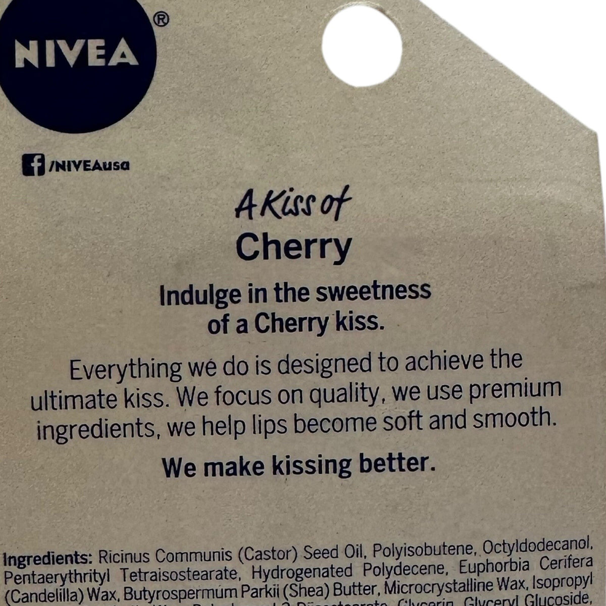 Lot of 6 Nivea Cherry Tinted Lip Care with Shea Extract - Discontinued