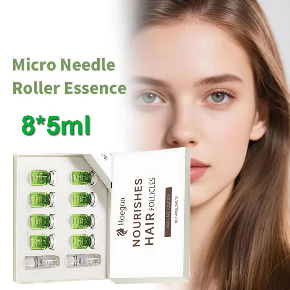 Hair Growth Serum with Microneedle Roller - 8 x 5ml