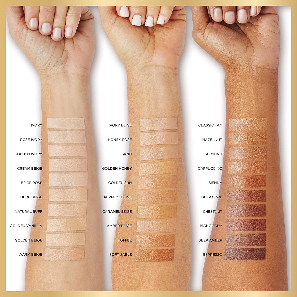Radiant Serum Foundation with SPF 50 - Rose Ivory, Lightweight Cover for Mature Skin