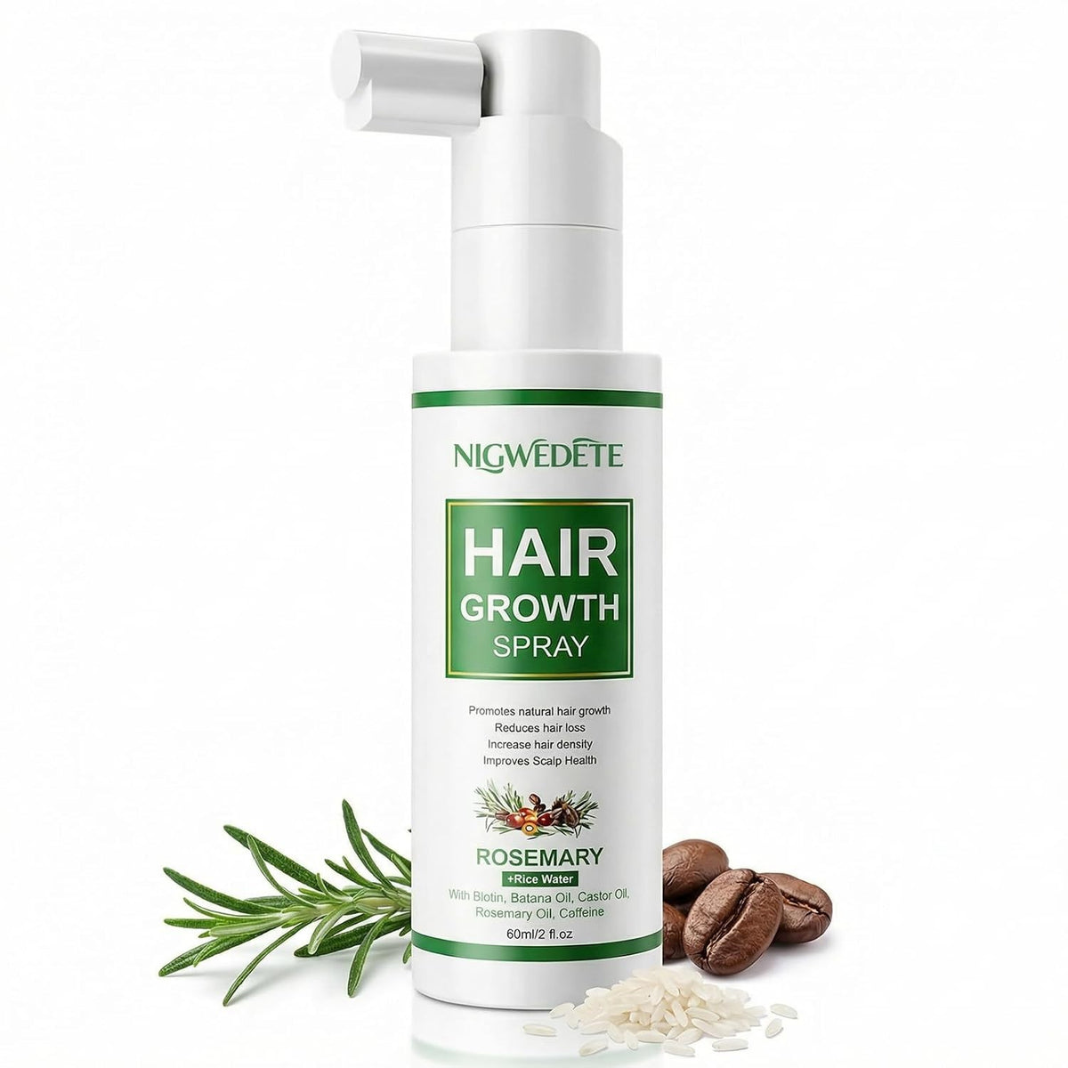 Rosemary & Rice Water Hair Growth Spray with Biotin & Caffeine