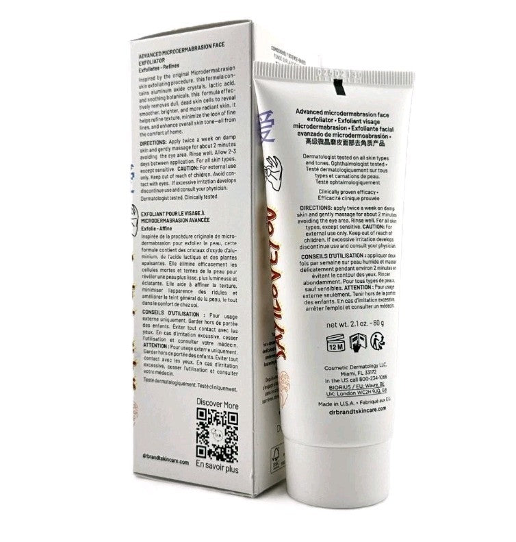 Dr. Brandt Advanced Microdermabrasion Face Exfoliator 2.1 oz Brand