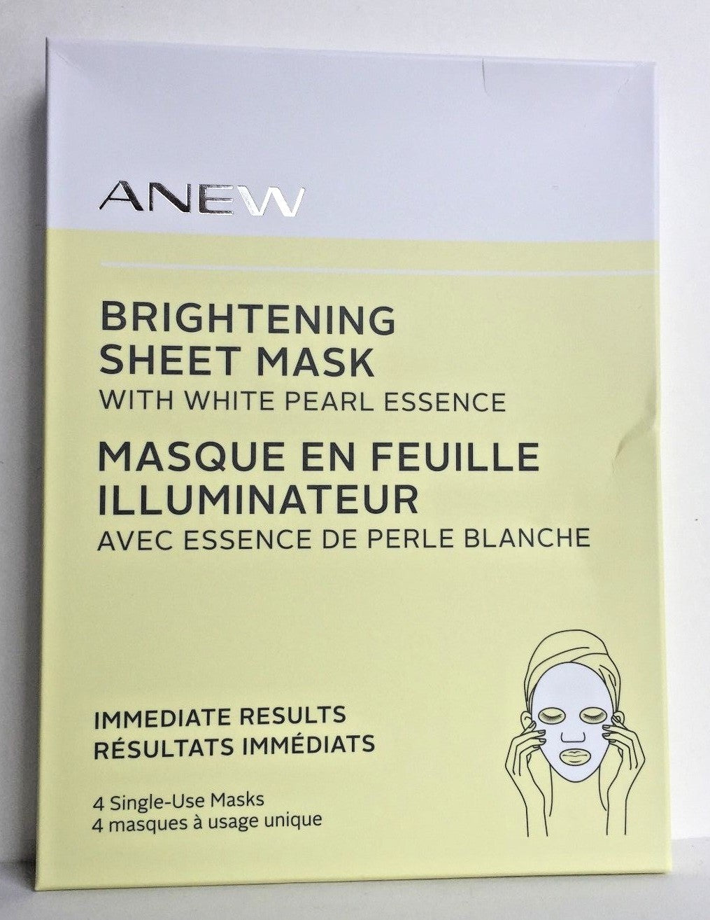 Brightening Sheet Mask with White Pearl Essence - 4 Pack