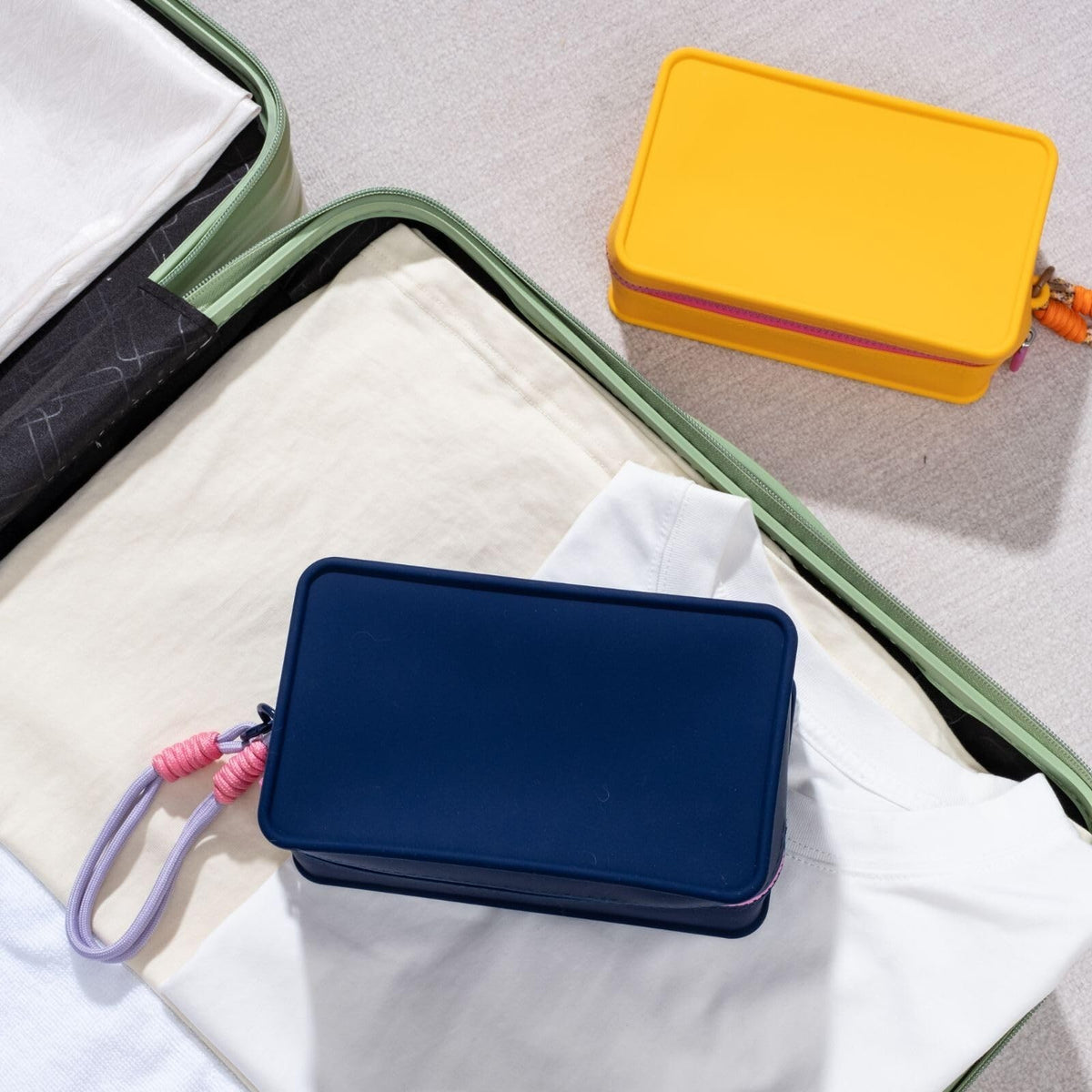 Large Silicone Travel Makeup Bag Waterproof Cosmetic Organizer