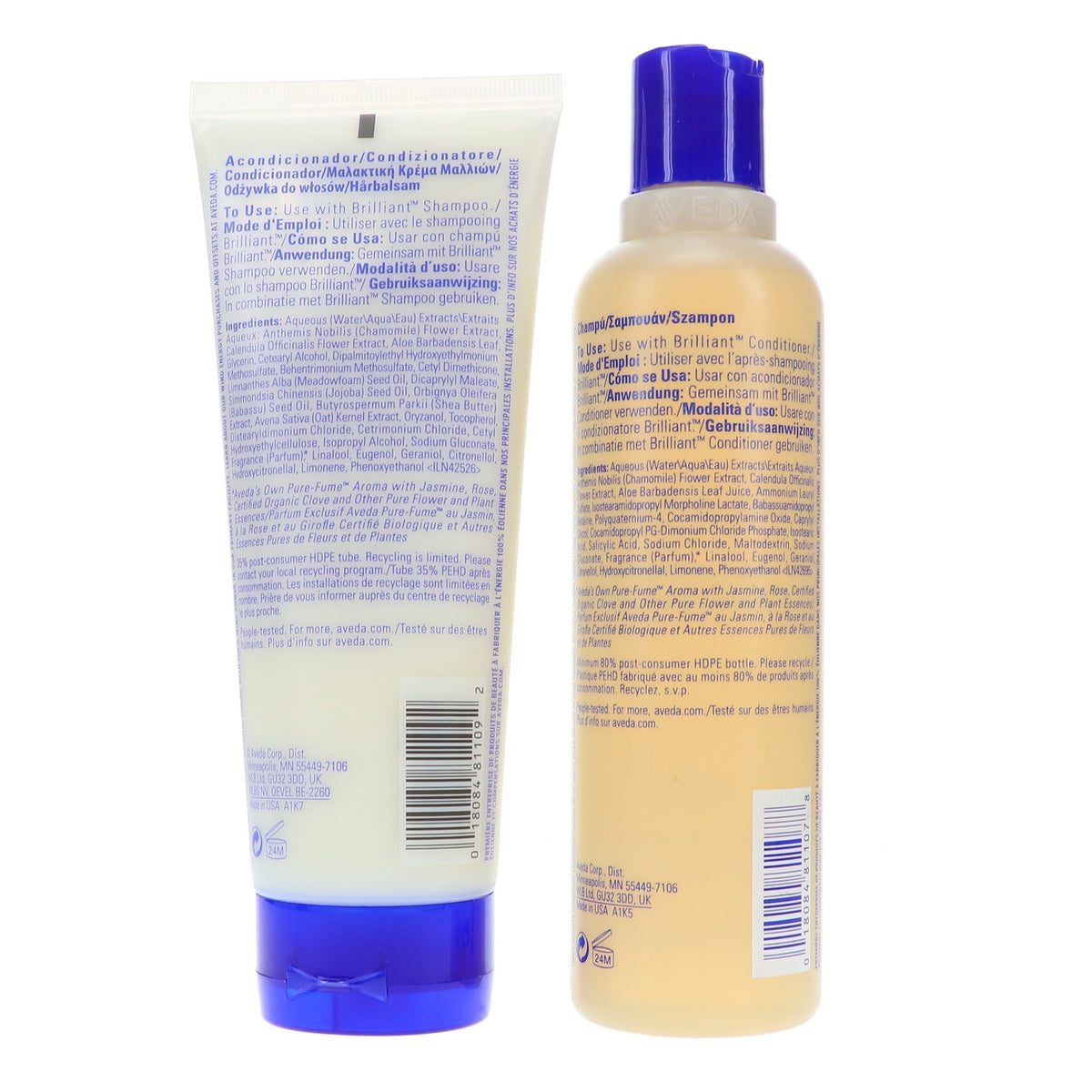 Hair Care Shampoo & Conditioner Set - Brightening & Nourishing - 8.5 oz & 6.7 oz