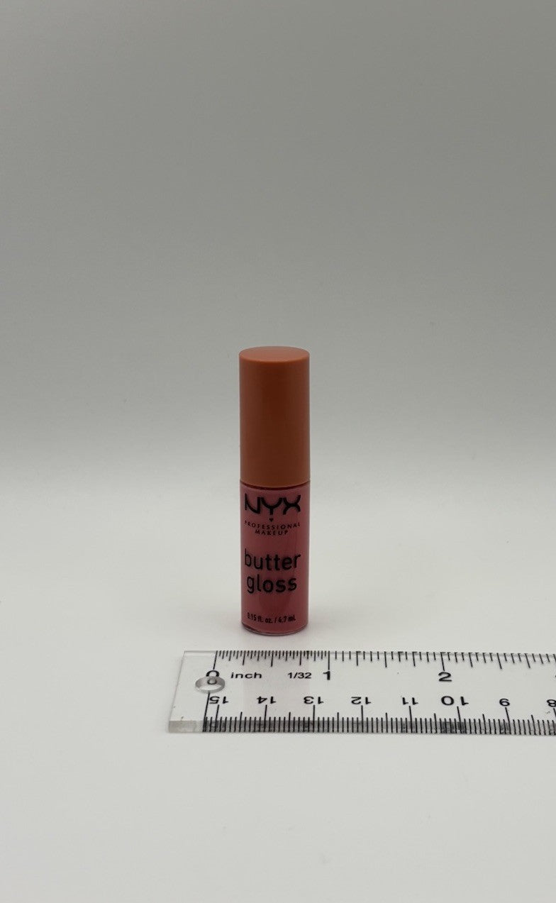 NYX Butter Gloss Creme Brulee Lip Gloss - Natural Travel Mini 4.7ml