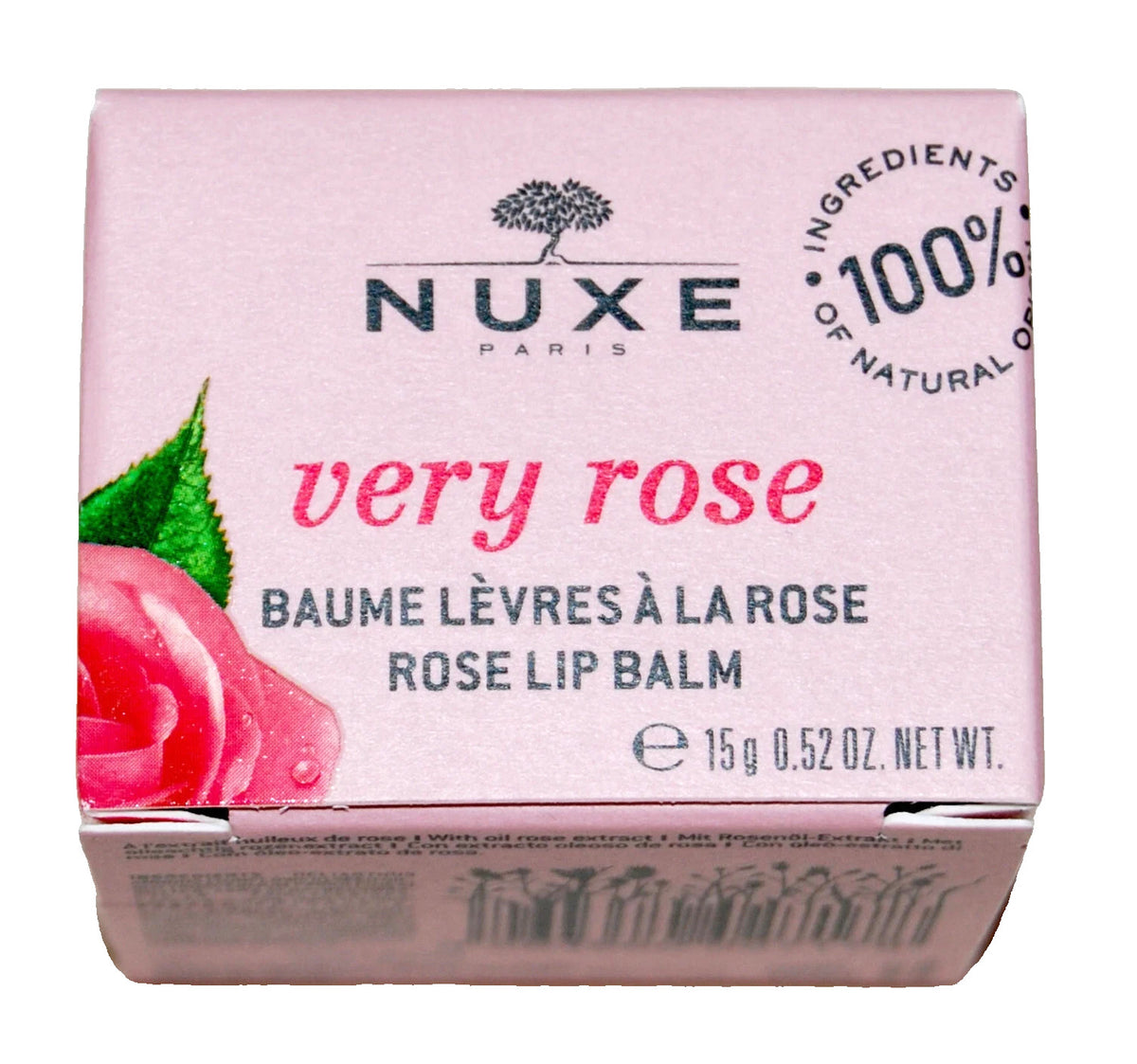Nuxe Nourishing Lip Balm with Shea Butter & Beeswax - 2 Pack, Rosy Scent