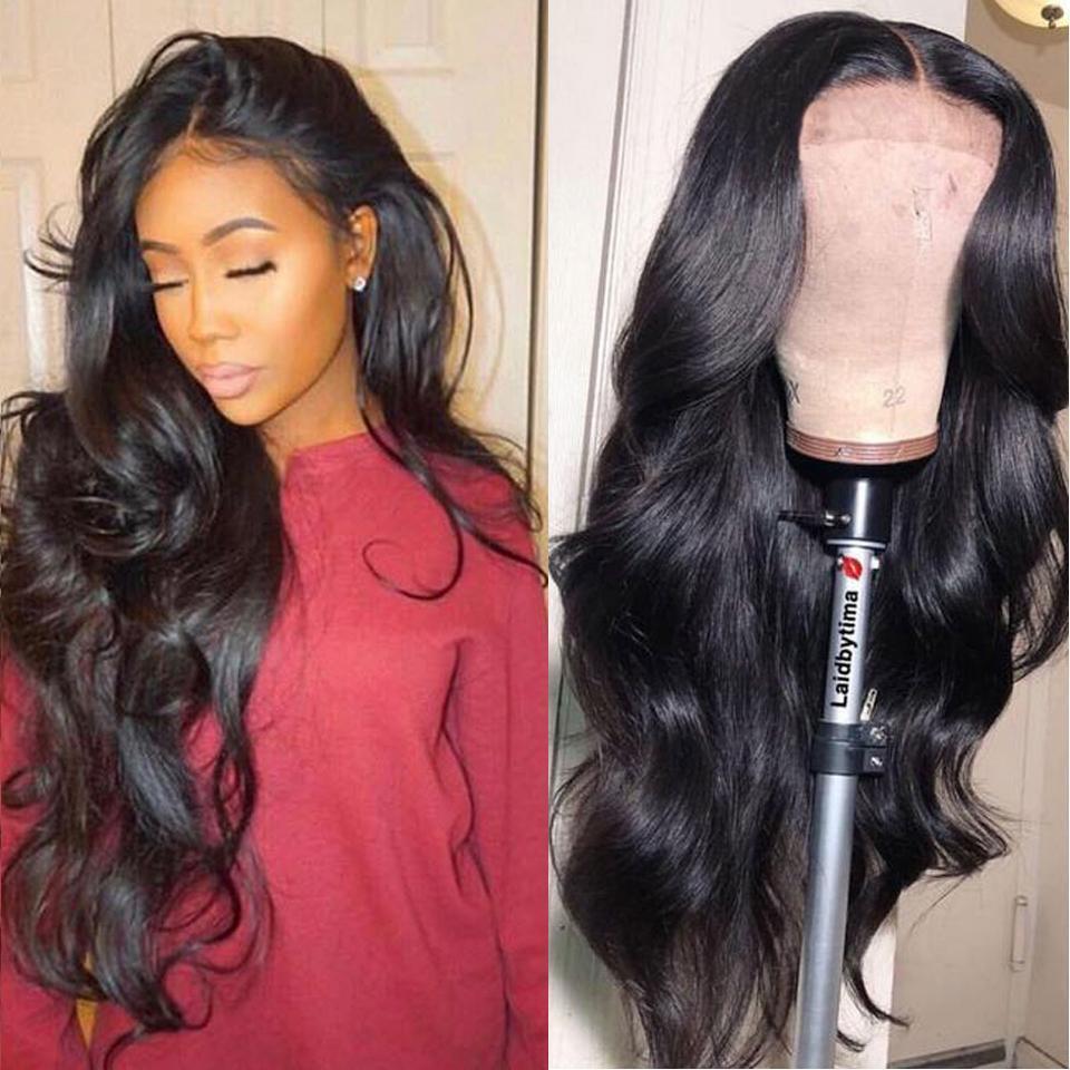 Long Black Body Wave Wig for Women - Natural Curly & Wavy Hair, Party & Casual Use