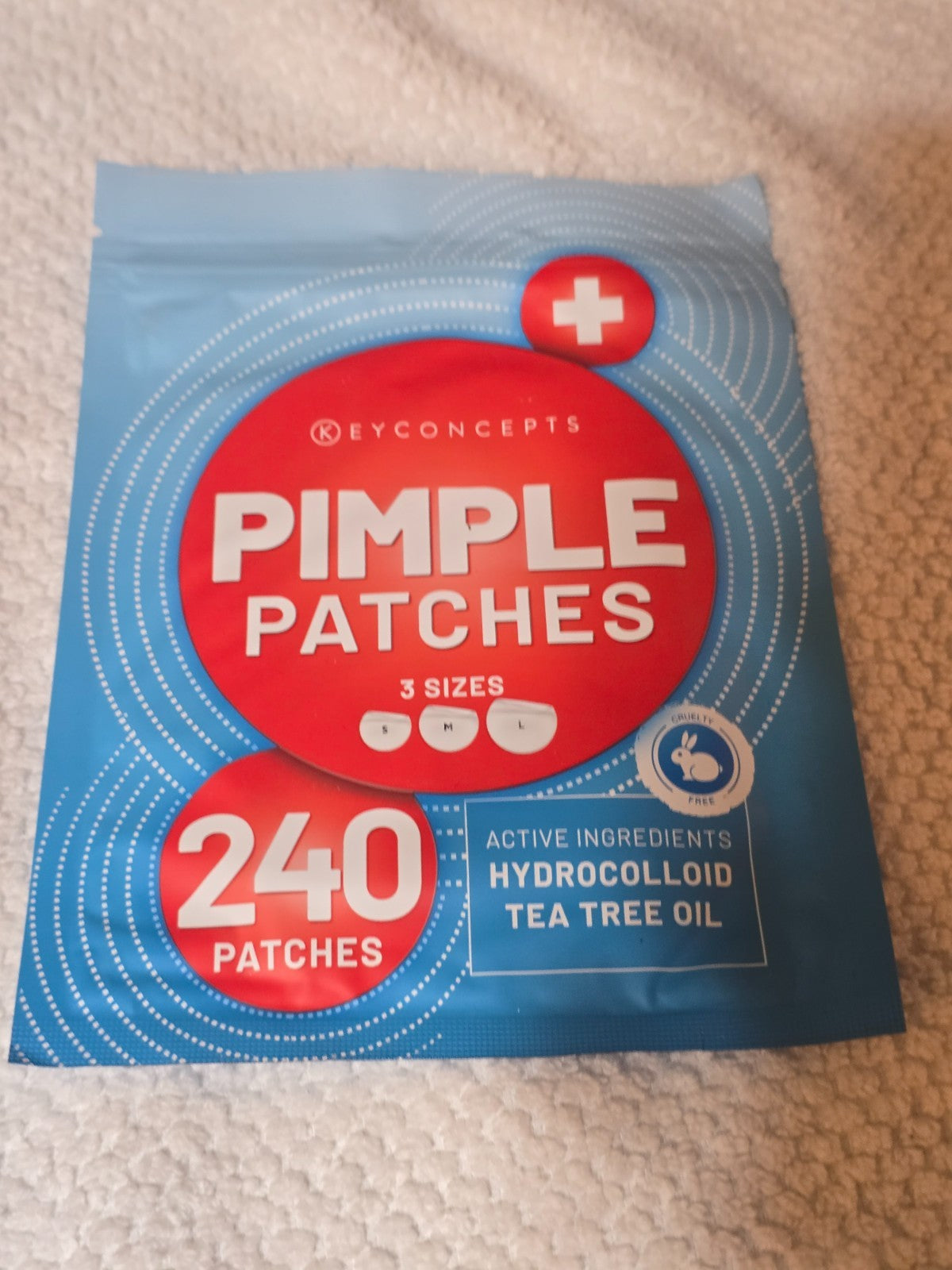 Hydrocolloid Acne Patches with Tea Tree Oil - 240 Pack for Face & Body