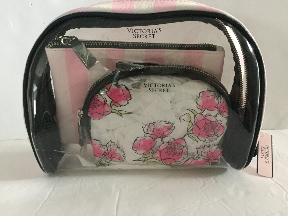 Multi-Color Cosmetic Bags Makeup Set - Signature Trio by Victoria's Secret