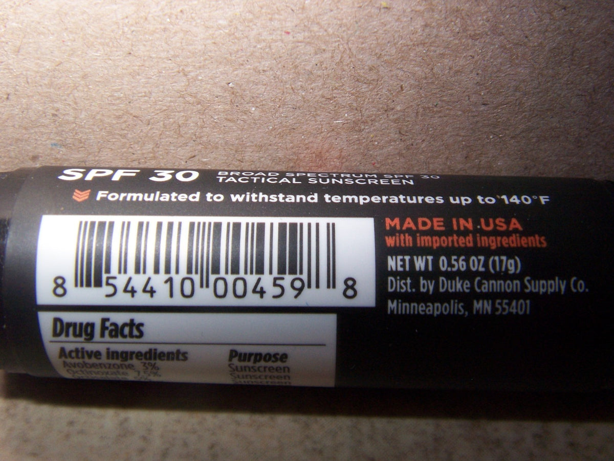Tactical Sunscreen Lip Balm with SPF 30 - Large 0.56 oz, Blood Orange Mint