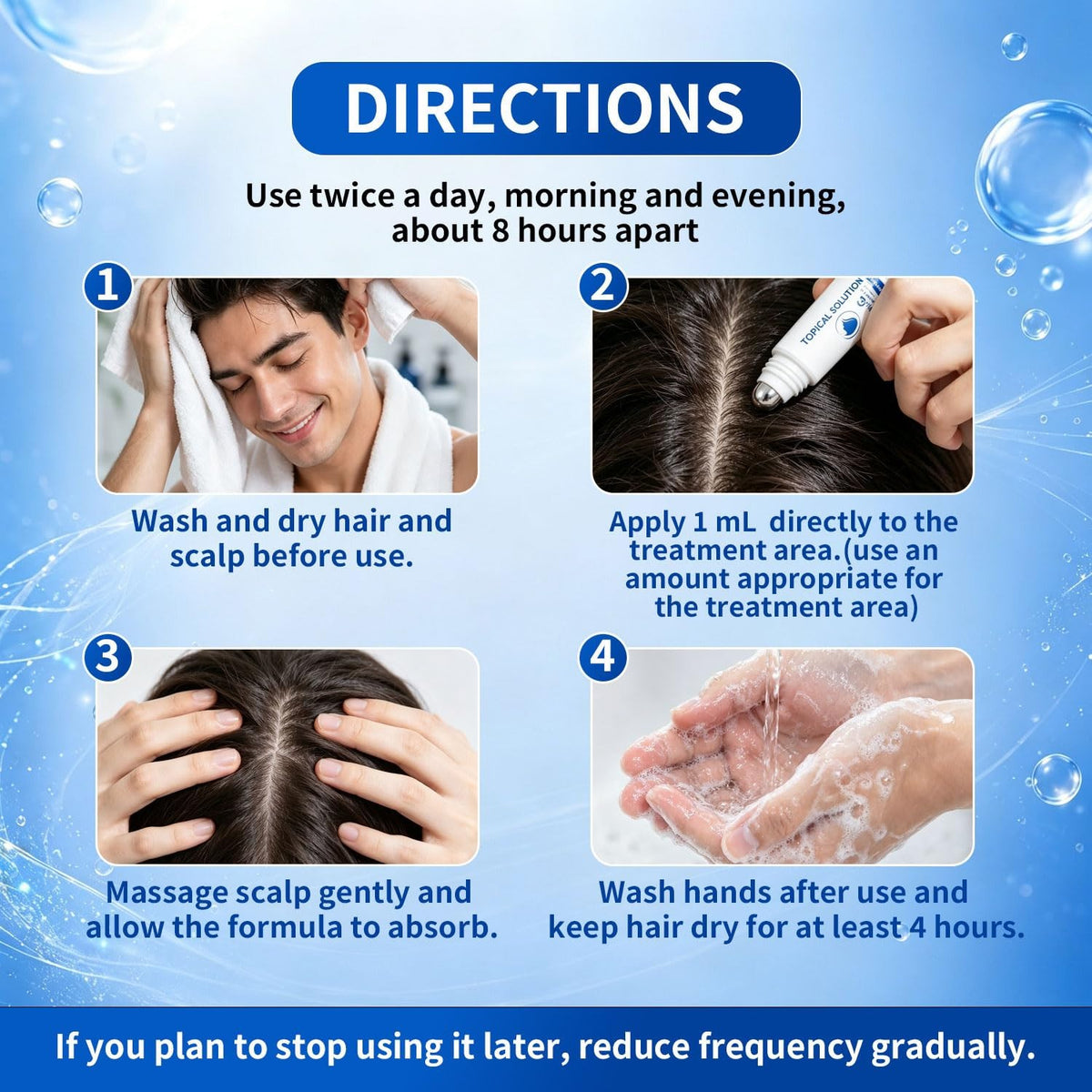 5% Minoxidil Hair Regrowth Solution for Men – Roll-On