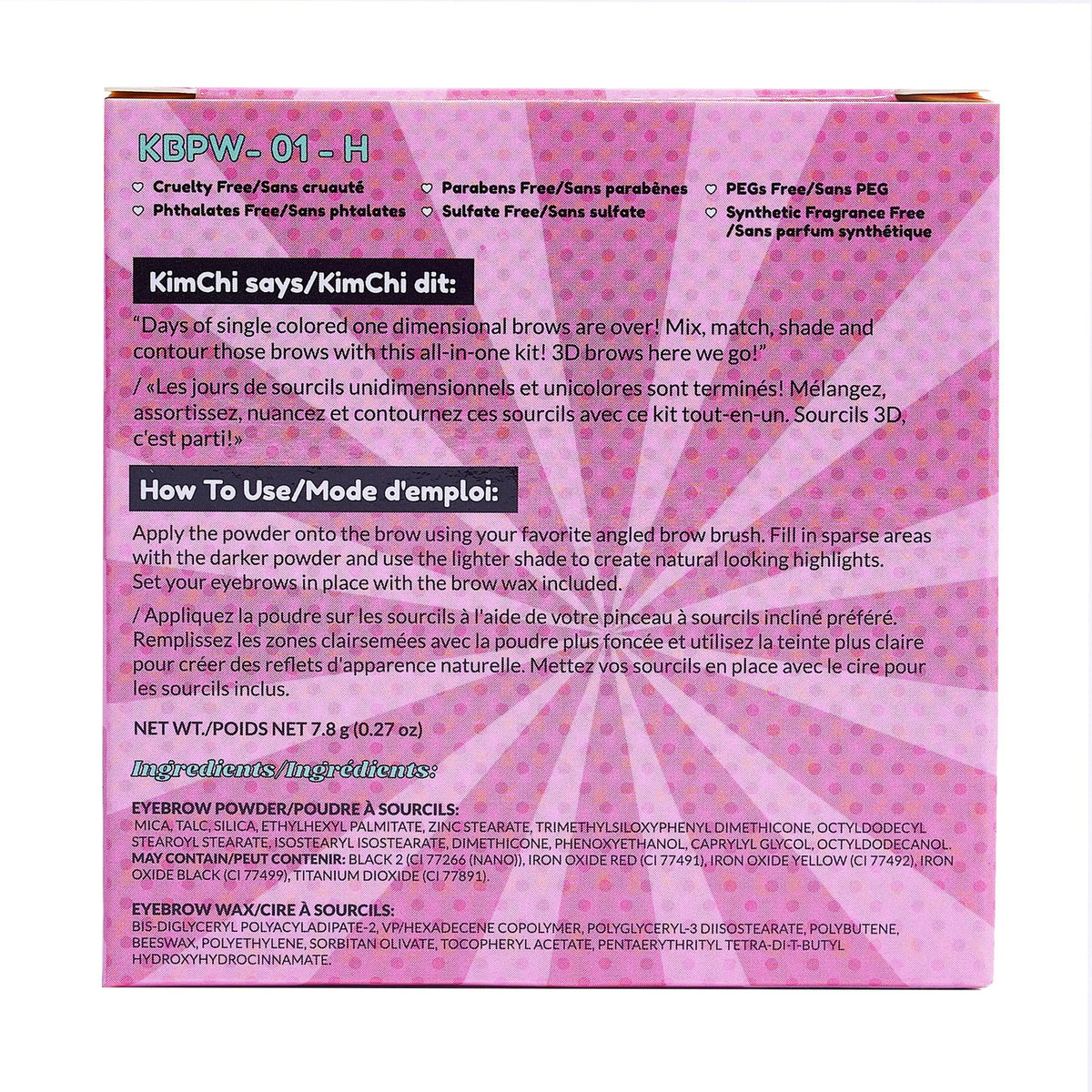 Eyebrow Powder Duo with Setting Wax - Light Shade for Natural & Full Brows