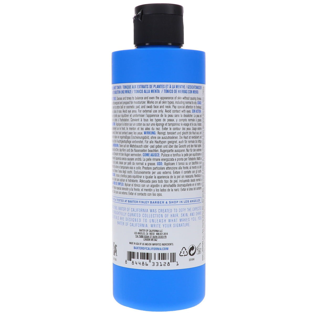Herbal Mint Toner 8 oz - Facial Astringent