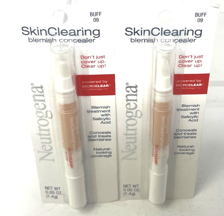 Neutrogena SkinClearing Blemish Concealer Pack 2 Buff Sealed Face Makeup