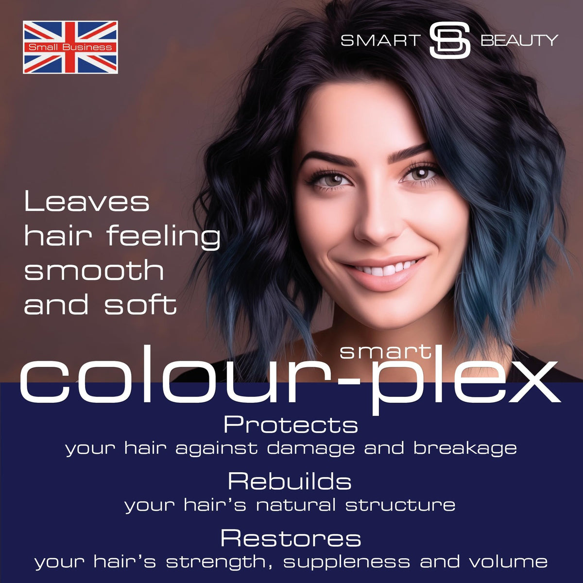 Blue Black Permanent Hair Dye Kit with Vegan Formula - 4.1oz