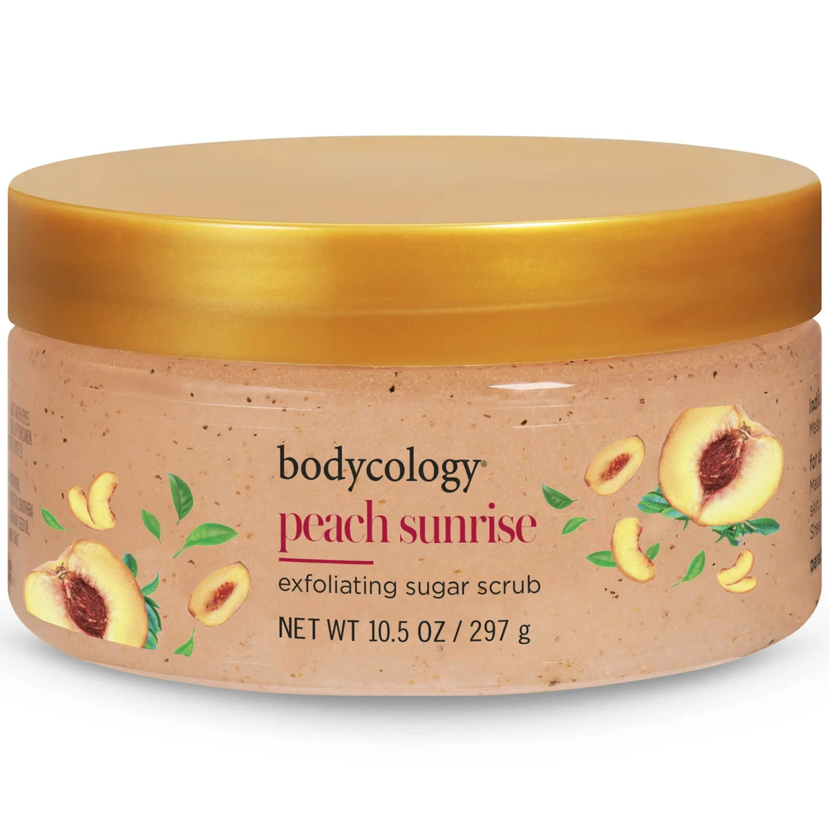 Bodycology Peach Sunrise Exfoliating Sugar Scrub, 10.5 oz -