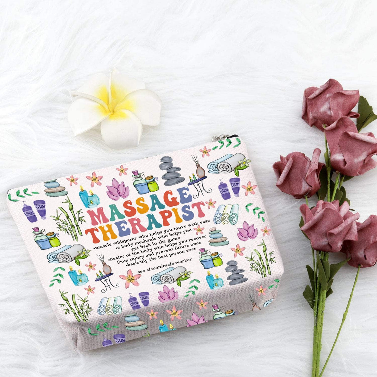 Massage Therapist Definition Gifts Makeup Bag - LMT Graduation Gift