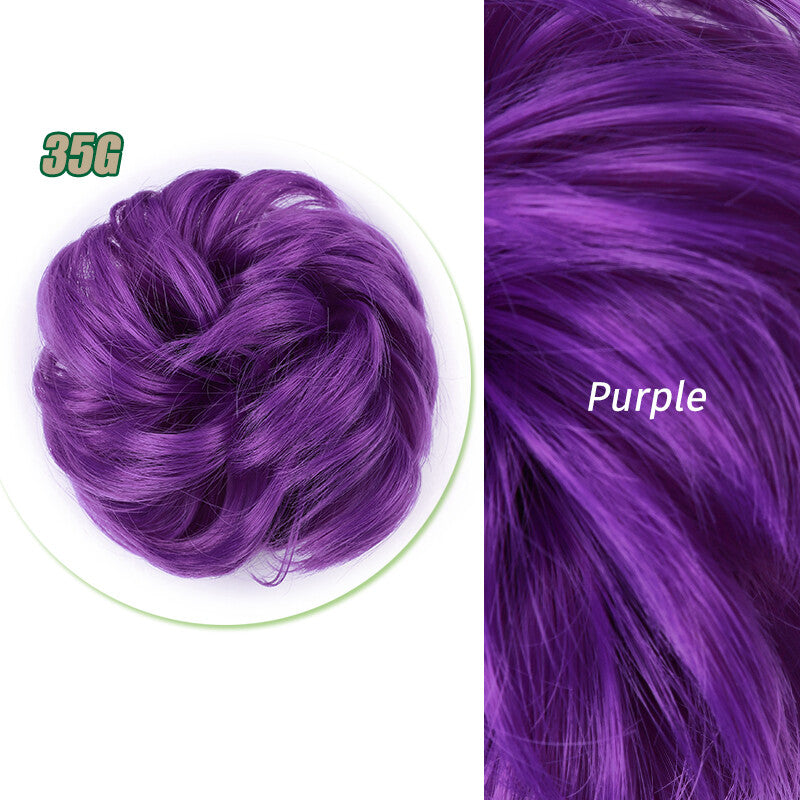Curly Messy Bun Hair Piece Scrunchie Thick Updo Hair Extensions - Real Human Hair