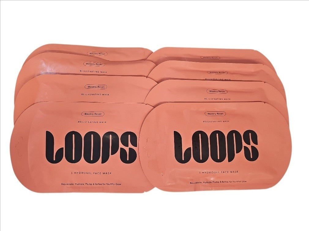 8 Pack Rejuvenating Eye Masks for Weekly Skin Reset - Loops