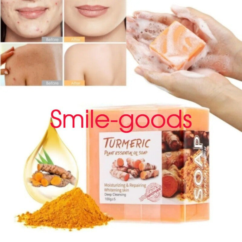 Turmeric Soap for Whitening & Acne Treatment - Natural Brightening 100g