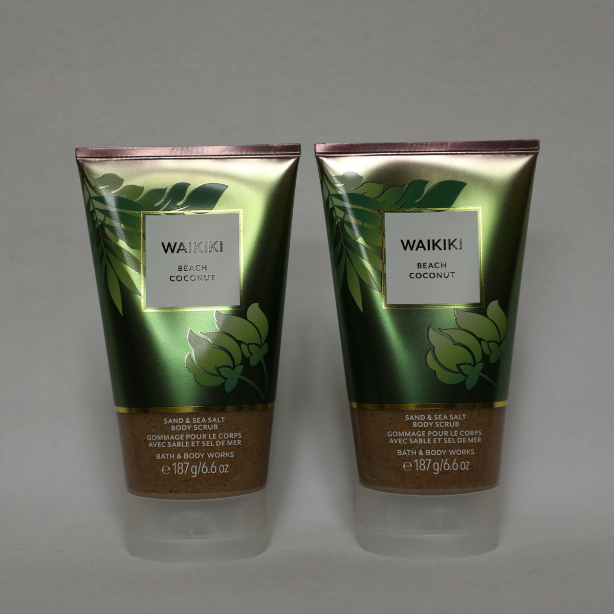 Bath & Body Works Waikiki Beach Coconut Sand Sea Salt Scrub Set of 2