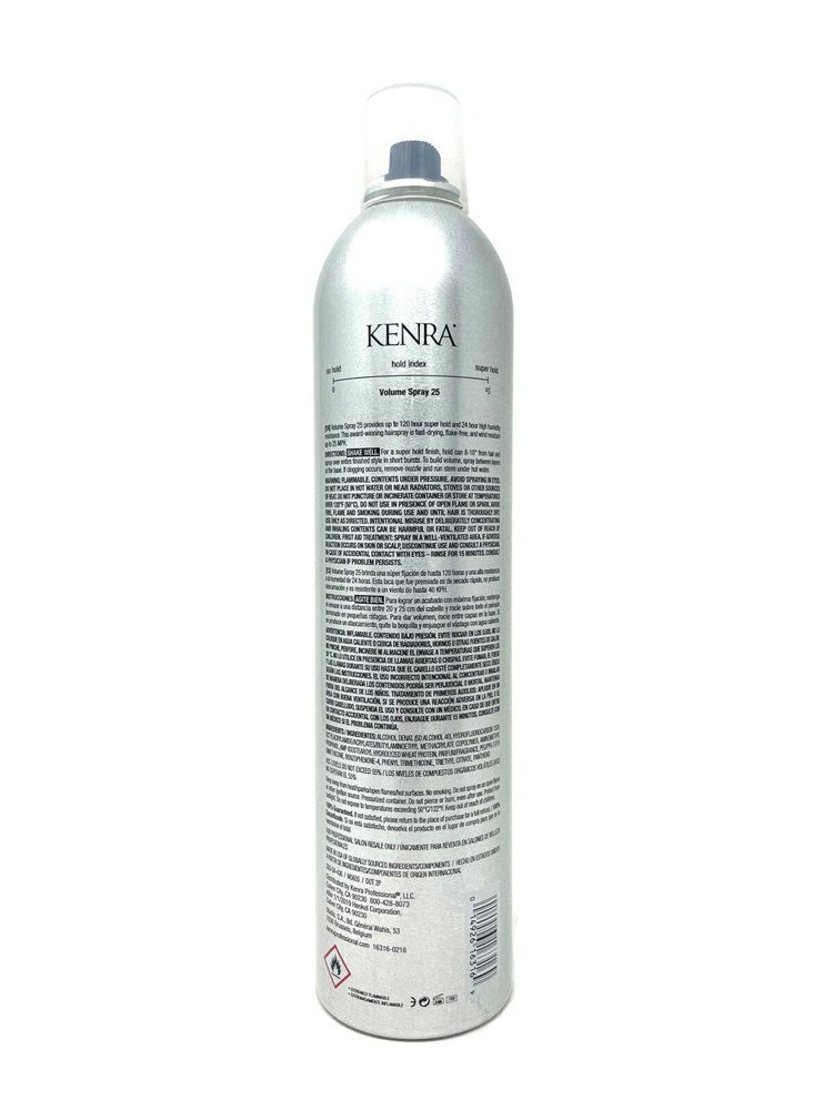Kenra 25 Volume Super Hold Hair Spray - 16 OZ, Humidity Resistant, Fast Drying