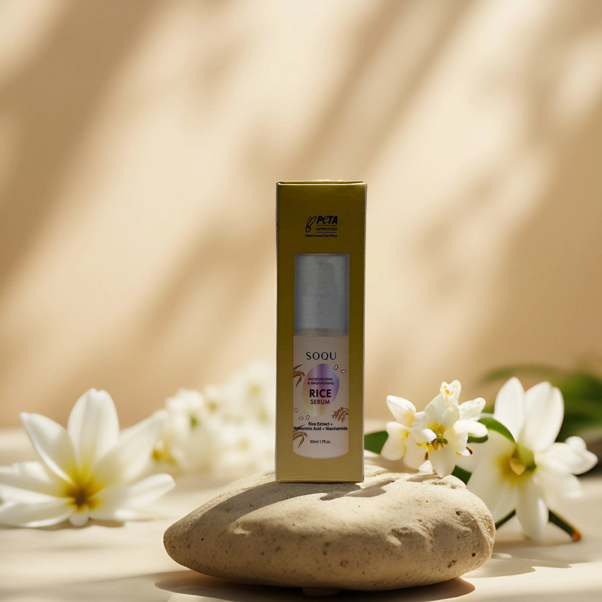 Hydrating Brightening Face Serum with Rice Extract & Hyaluronic Acid - 1.7 fl oz