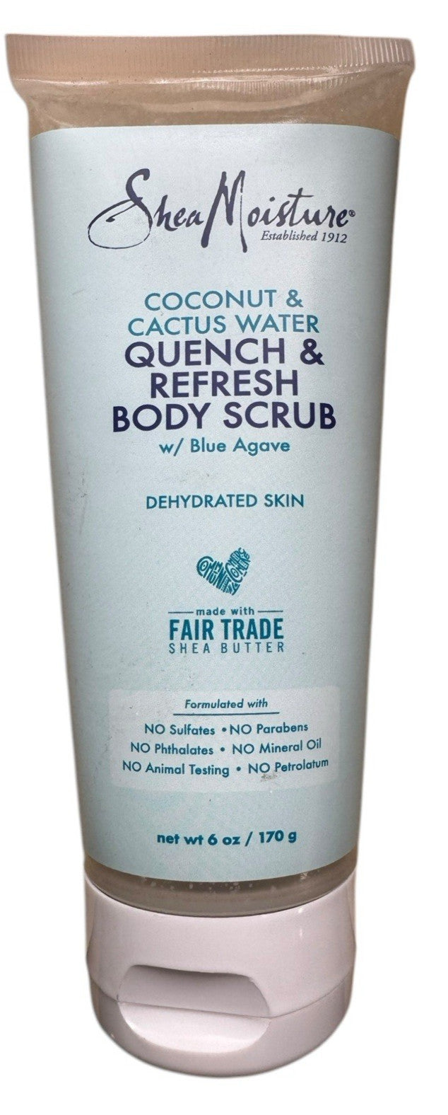 Quench & Refresh Body Scrub Shea Moisture Coconut Cactus Water - 6 oz