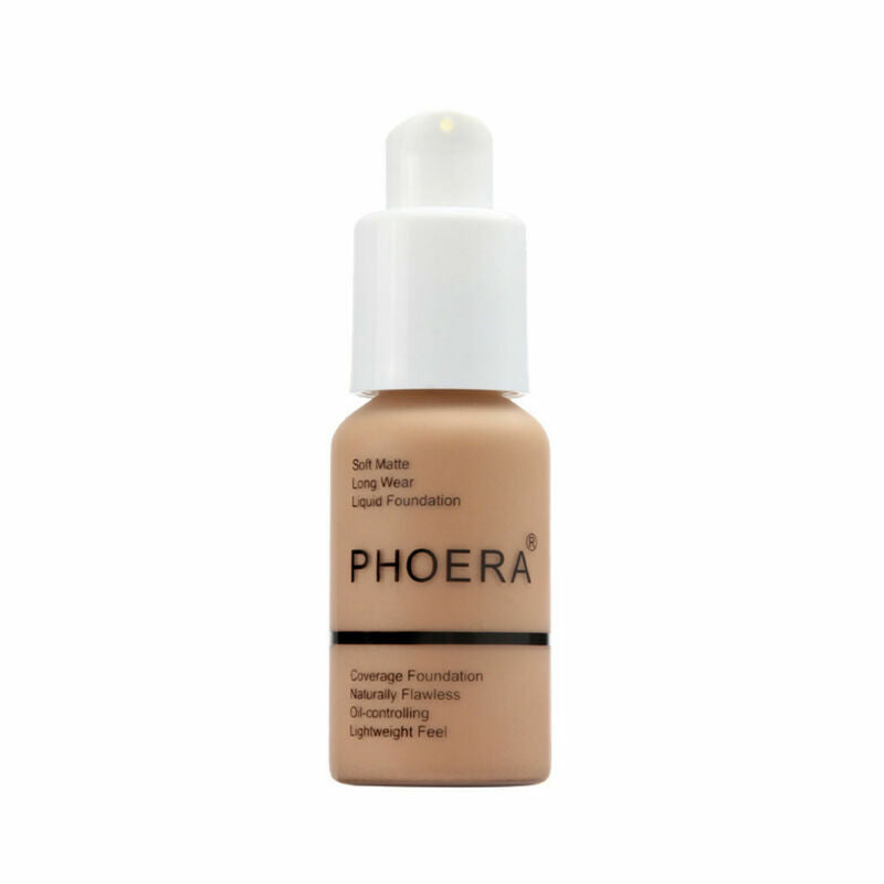 Full Coverage Liquid Foundation Makeup - Long-Lasting, Brightening, Oil Control
