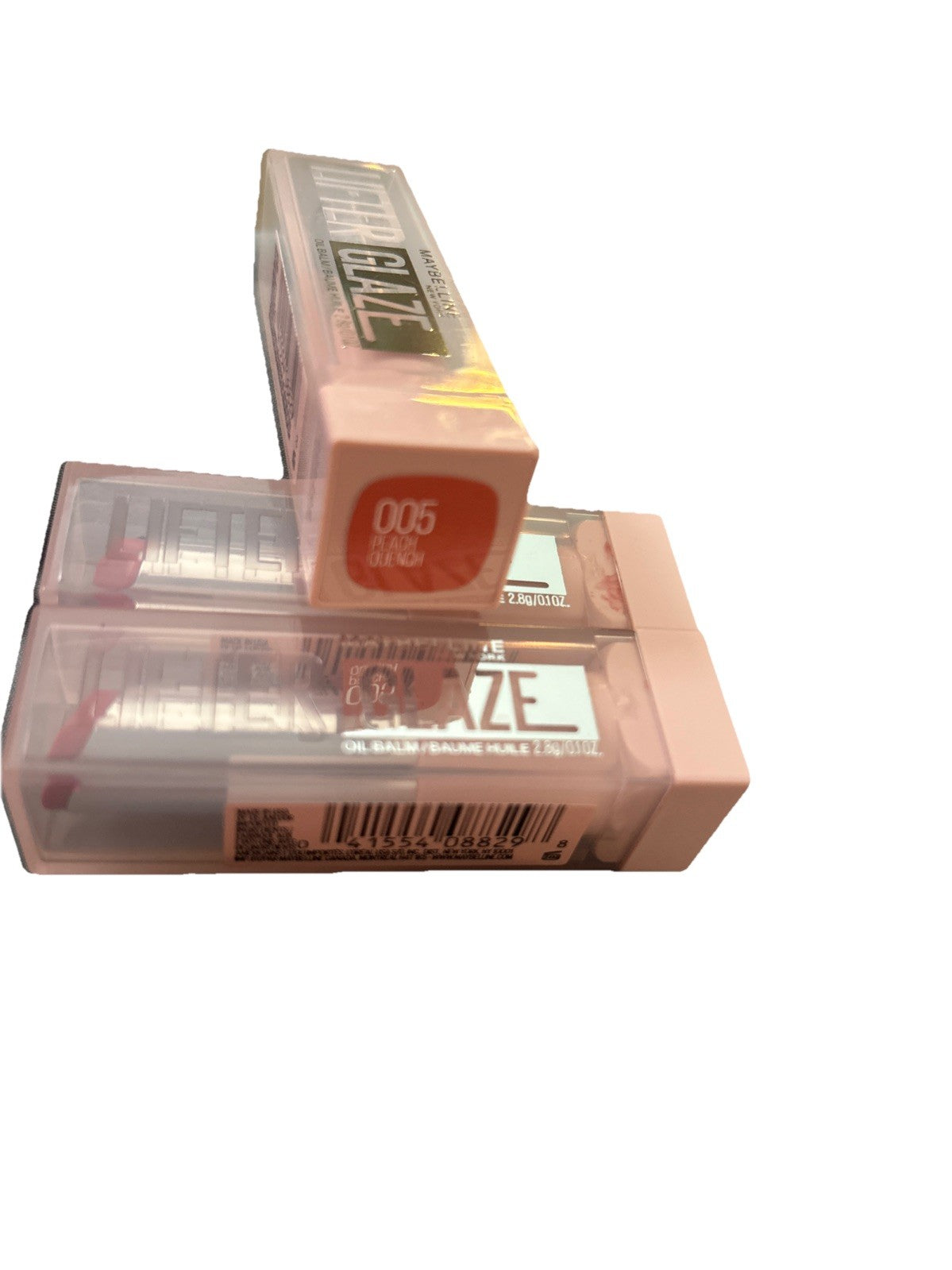 Maybelline Lifter Glaze Oil Balm Peach Quench 3-Pack with Hyaluronic Acid