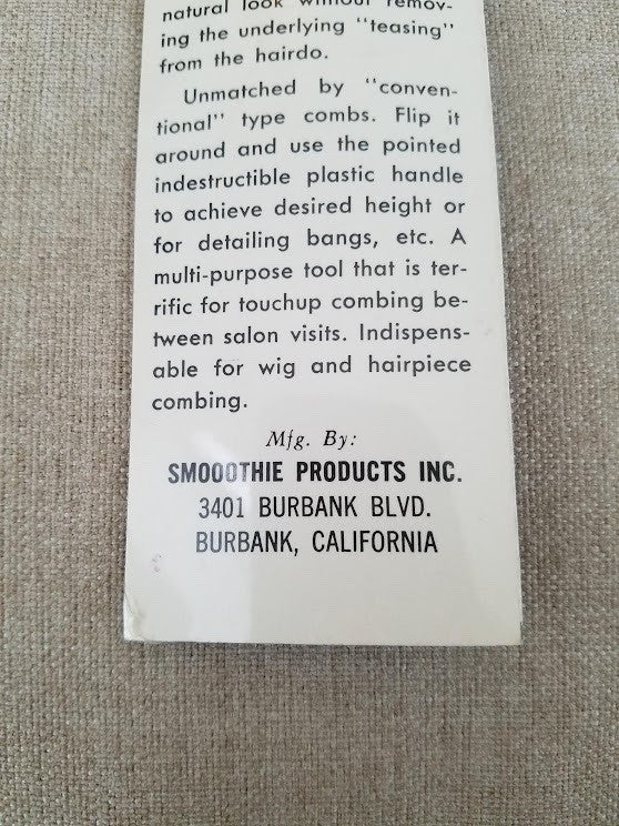 Vintage Hair Styling Tool - Professional Wigs & Up Dos, Yellow, New Old Stock
