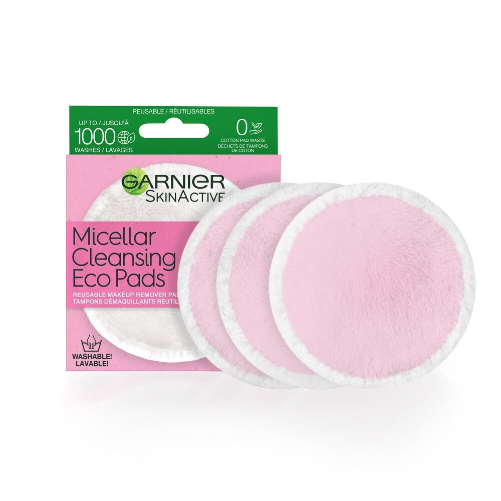 Reusable Micellar Makeup Remover Pads - Eco-Friendly, 3 Pack