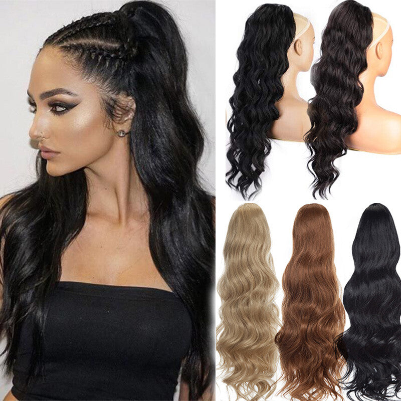 200g Thick Large Drawstring Ponytail Clip-In Hair Extension for Full Head