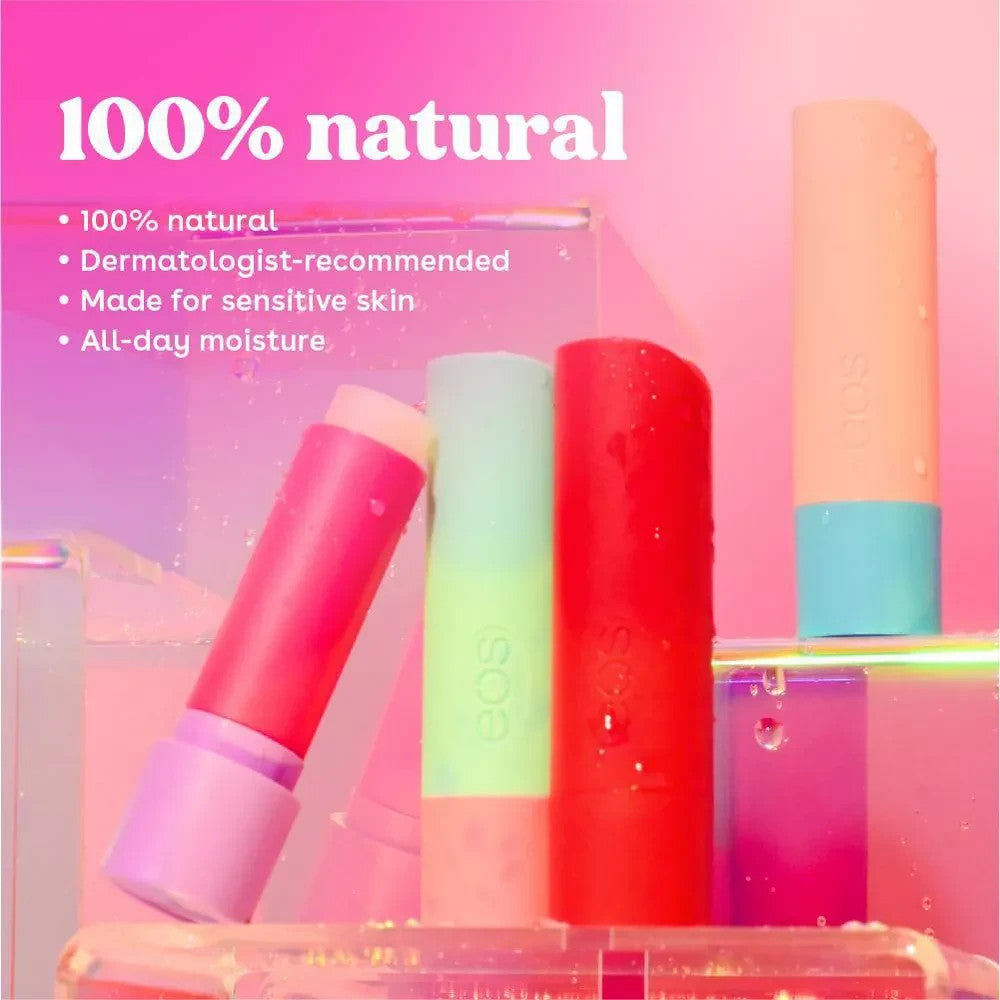 Natural Lip Balm Set - 4 Flavors, Hydrating & Hypoallergenic