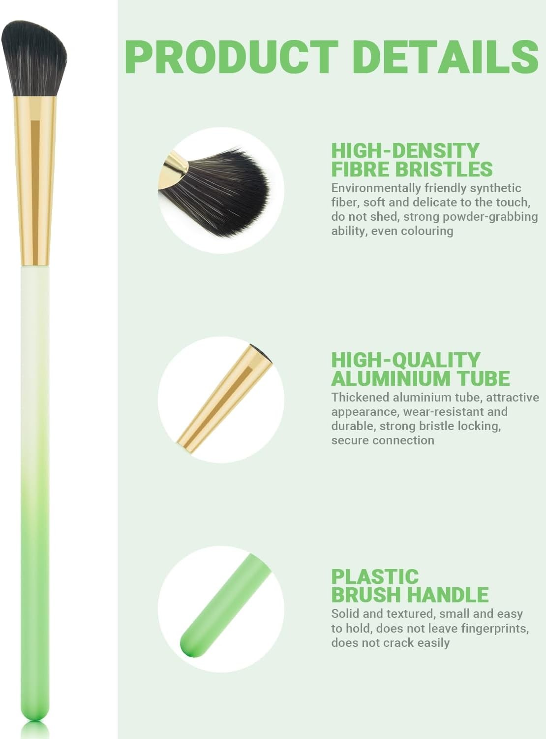 8-Piece Synthetic Eye Makeup Brush Set with Case for Beginners