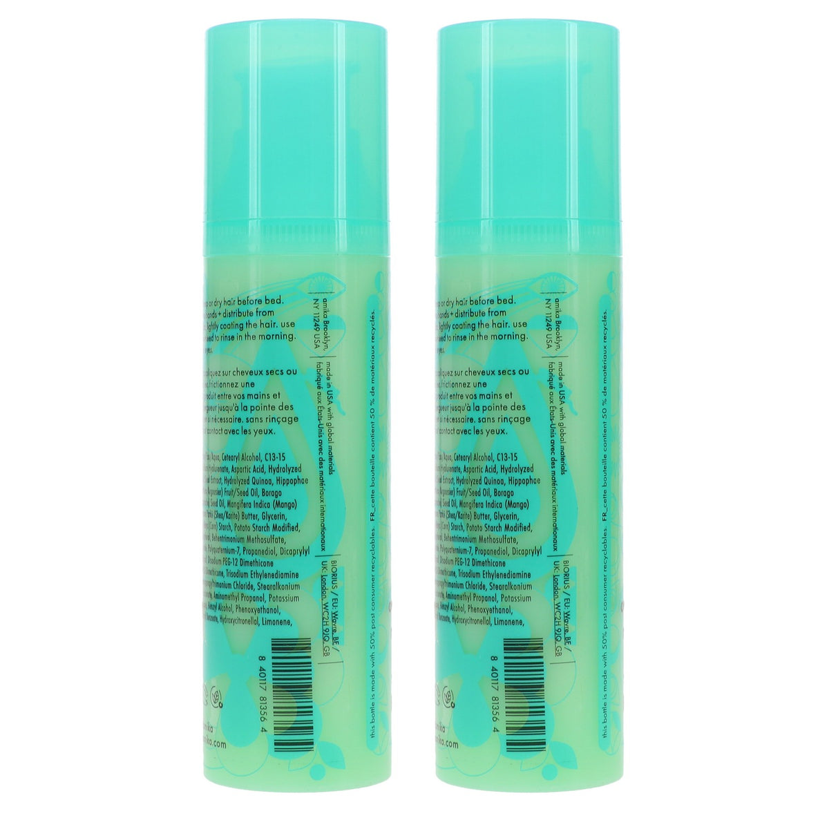 Overnight Hair Repair Serum - Strengthen & Restore Damaged Hair 3.3 oz 2 Pack