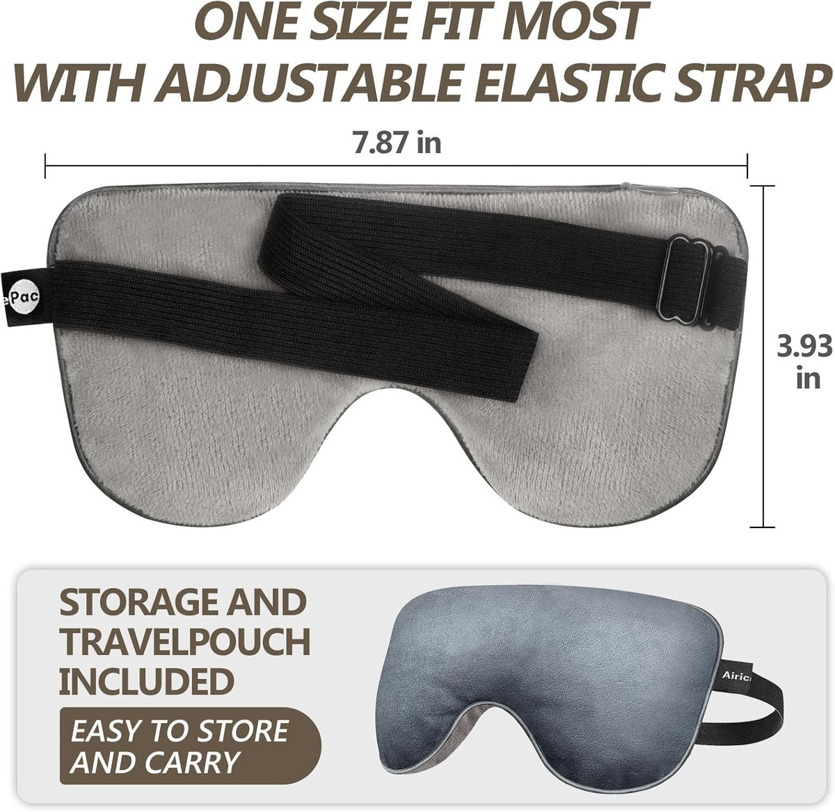 Microwavable Lavender Heat Eye Mask for Dry Eyes & Eye Relief