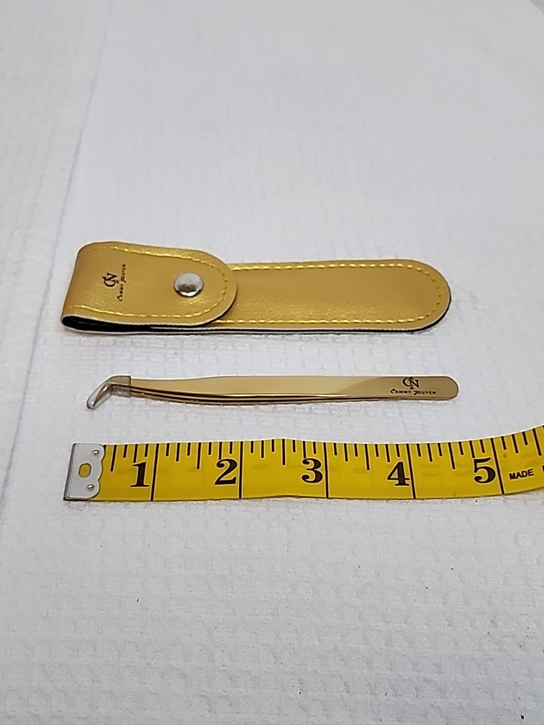 Gold Eyelash and Brow Tweezers - Professional Volume Precision Tool